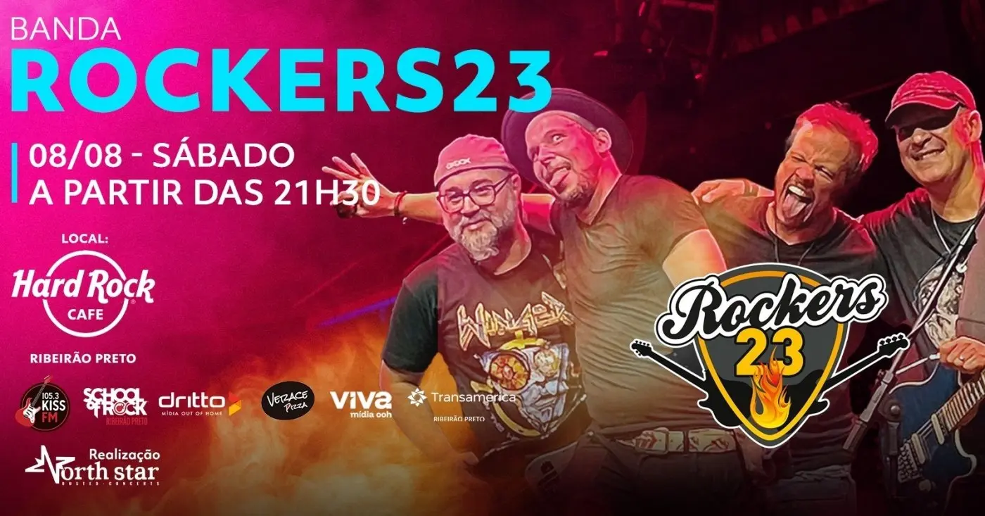 Rockers23 apresenta especial Rolling Stones e Barão Vermelho no Hard Rock Cafe Ribeirão Preto