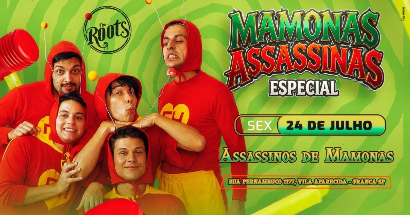 Assassinos de Mamonas apresenta tributo aos Mamonas Assassinas no The Roots, em Franca