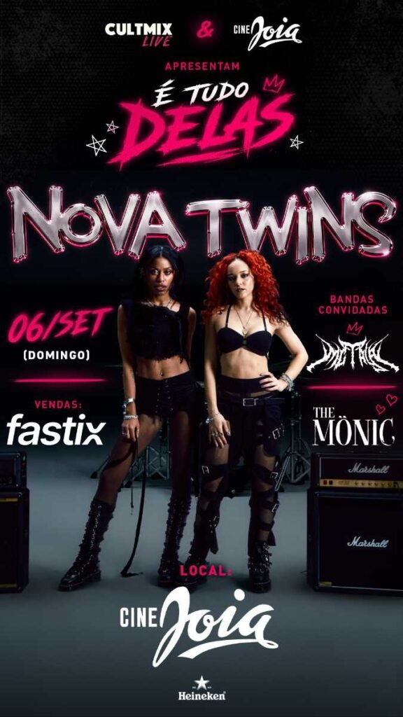 Nova Twins fará primeiro show como atração principal na América do Sul em festival com MC Taya e The Mönic