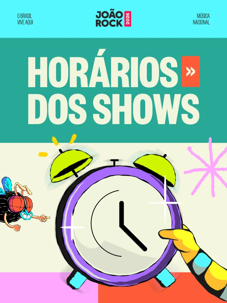 Horários dos shows do João Rock 2026.