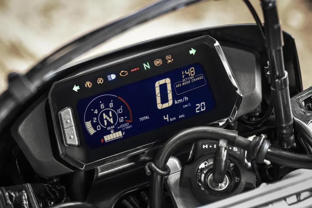 Painel digital LCD da Honda XR300L Tornado 2027.