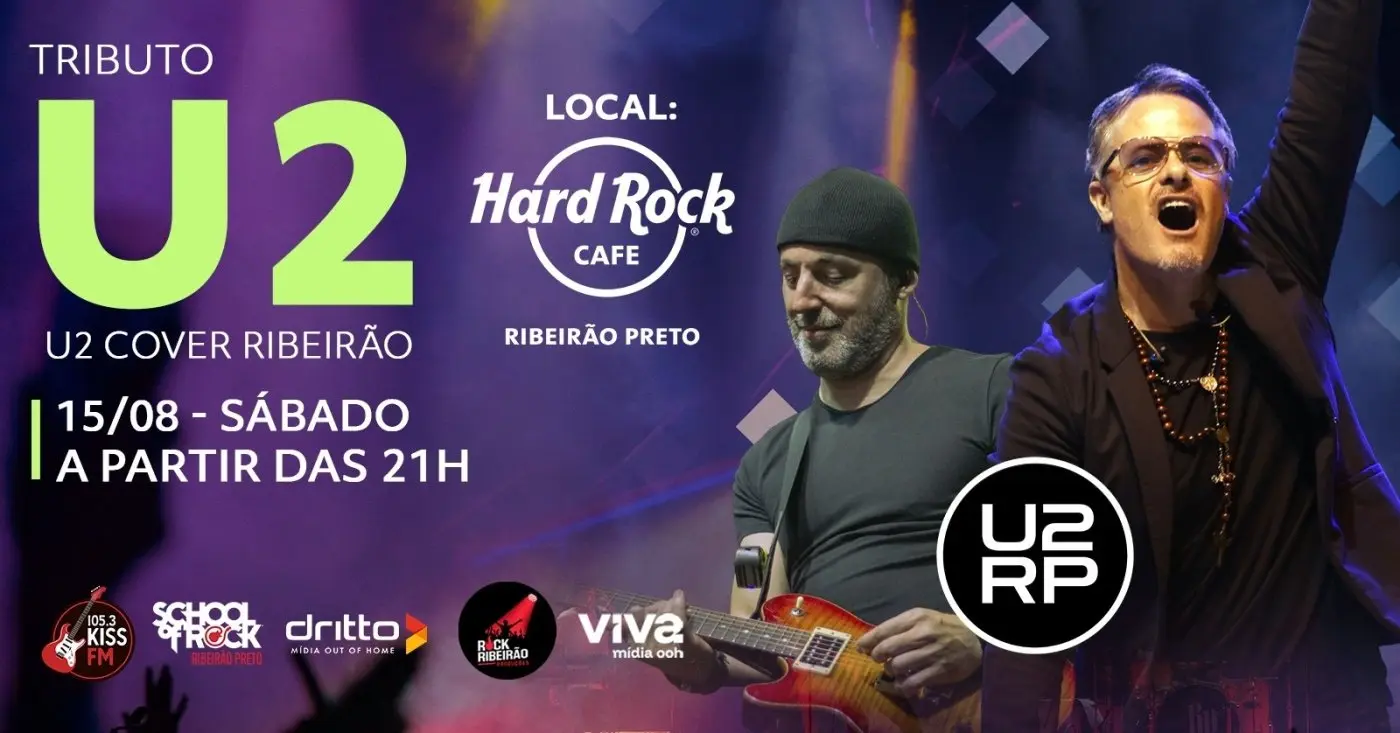 One Night of U2 leva grandes clássicos da banda irlandesa ao Hard Rock Cafe Ribeirão Preto