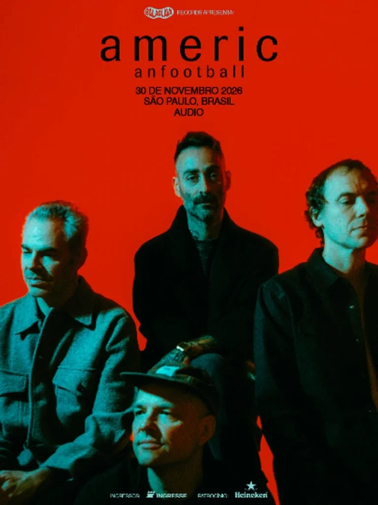 American Football volta ao Brasil em 2026 para show único em São Paulo