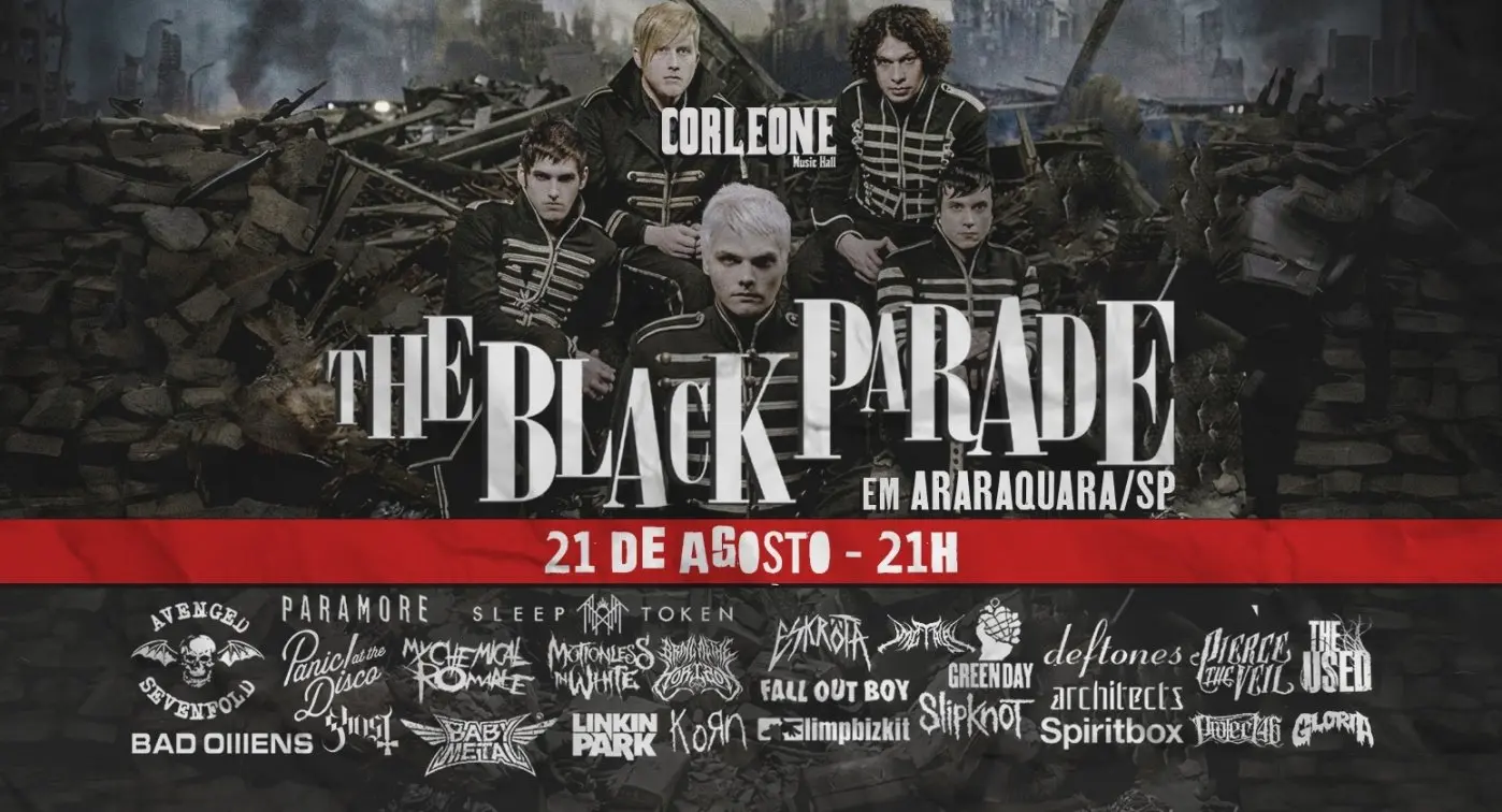 The Black Parade reúne emo, nu metal e rock dos anos 2000 hoje em Araraquara