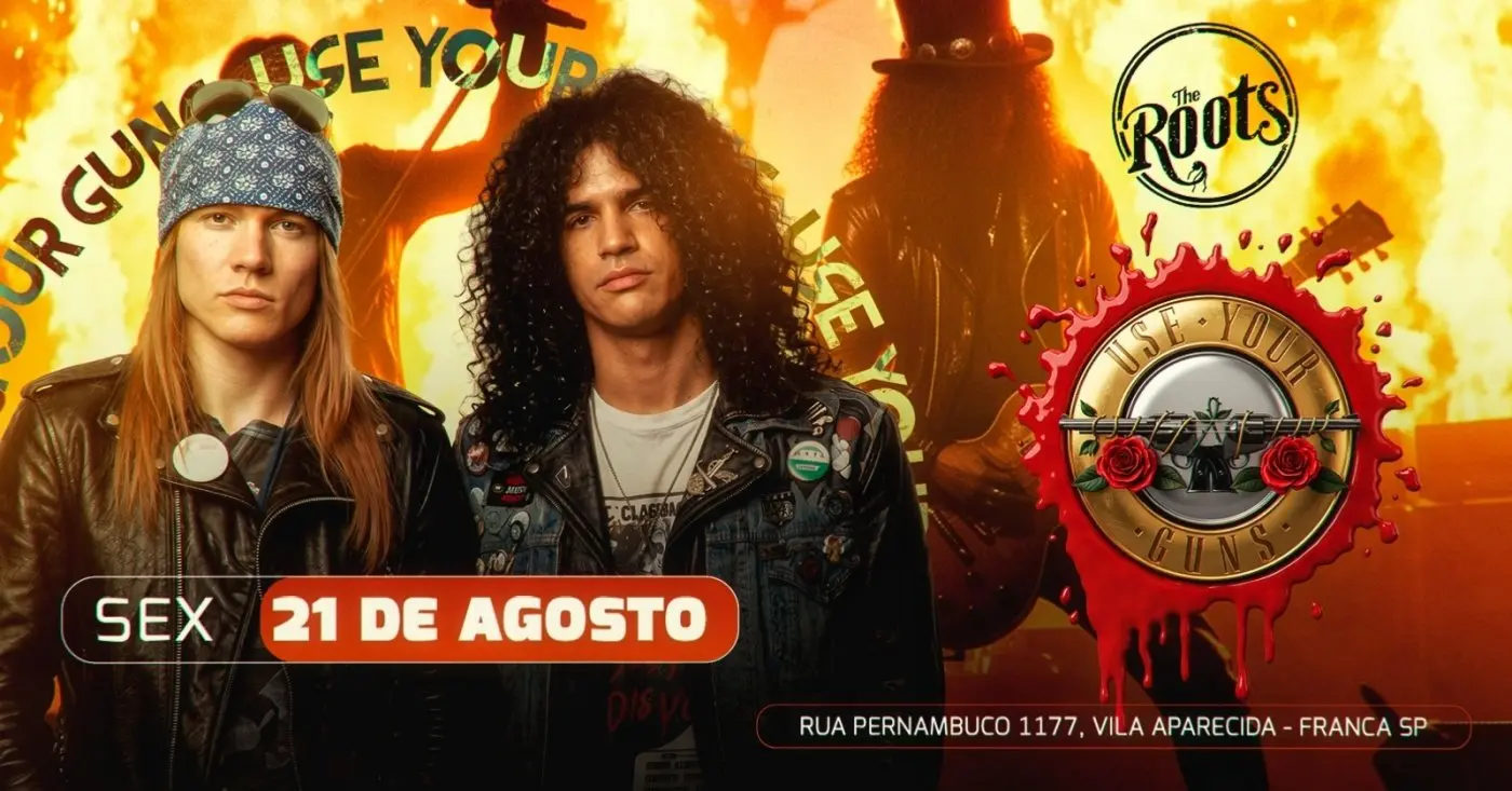 Use Your Guns leva tributo a Guns N’ Roses ao The Roots, em Franca