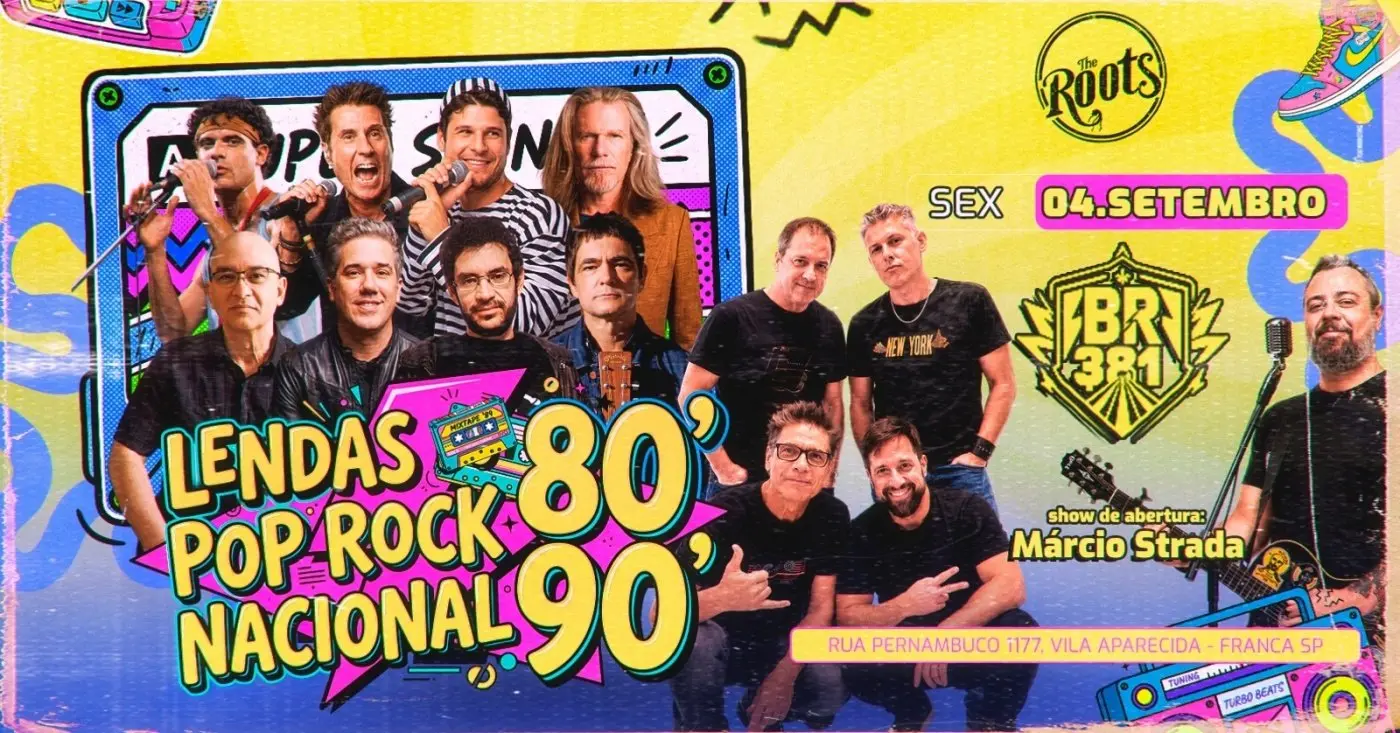 BR381 e Márcio Strada fazem noite com clássicos de Skank e Jota Quest em Franca