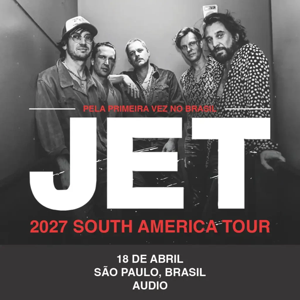 Jet anuncia primeiro show no Brasil em abril de 2027