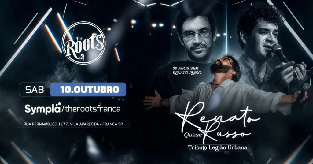 Renato Quase Russo homenageia Legião Urbana em Franca